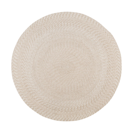 Macy vloerkleed zand - Ø 120 cm