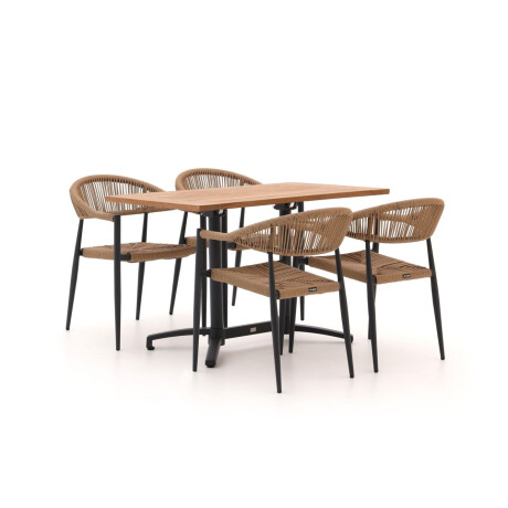 Manifesto Belpasso/Canzo 120cm dining tuinset 5-delig stapelbaar inklapbaar - Laagste prijsgarantie!