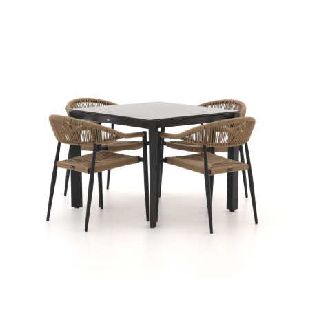 Manifesto Belpasso/Sestino 90cm dining tuinset 5-delig stapelbaar - Laagste prijsgarantie!