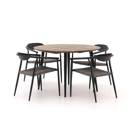 Manifesto Cavone/Falcade  ø 115cm dining tuinset 5-delig stapelbaar - Laagste prijsgarantie!
