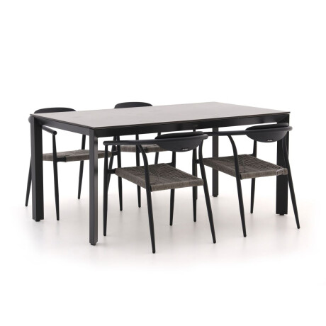 Manifesto Cavone/Sestino 160cm dining tuinset 5-delig stapelbaar - Laagste prijsgarantie!