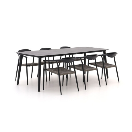 Manifesto Cavone/Sora 220cm dining tuinset 7-delig stapelbaar - Laagste prijsgarantie!