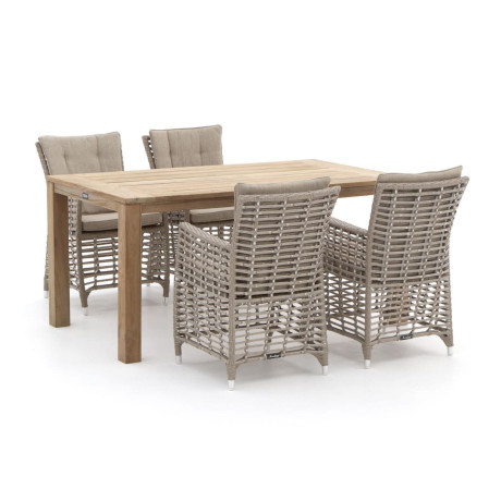 Manifesto Ortello/ROUGH-S 160cm dining tuinset 5-delig - Laagste prijsgarantie!