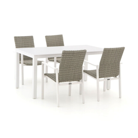 Manifesto Villongo/Menzano 160cm dining tuinset 5-delig stapelbaar - Laagste prijsgarantie!