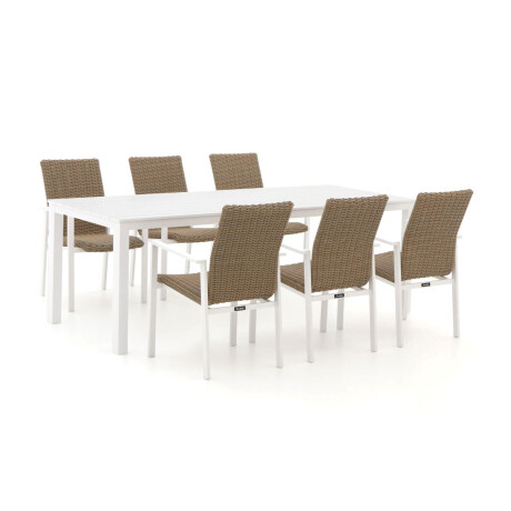 Manifesto Villongo/Menzano 220cm dining tuinset 7-delig stapelbaar - Laagste prijsgarantie!