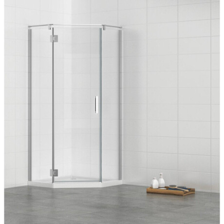 Marenza Neptune NWA3231 Douchecabine - 90x90x195cm - vijfhoek - helder glas - chroom SW1250-NEW