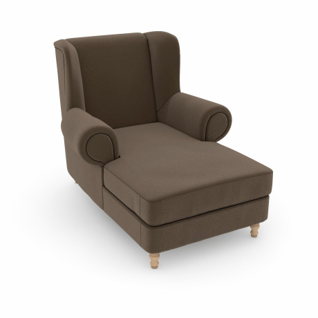 Max Winzer Oorfauteuil MADELEINE Fluweelvelours bekleding in vele kleurcombinaties (set)