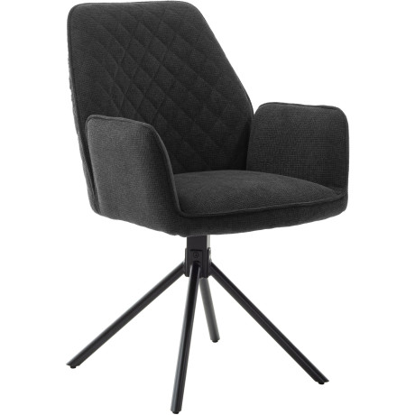 MCA furniture Eetkamerstoel ACANDI (2-pack), draaibaar 180°, zithoogte ca. 50 cm, belastbaarheid 120 kg