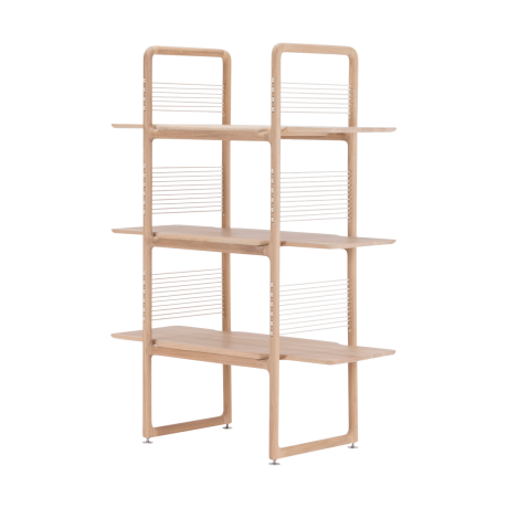 Muse room divider houten boekenkast whitewash - 140 cm