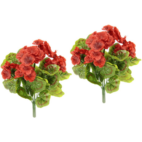 my home Kunstbloem Geranium Kunstgeraniums (2 stuks)