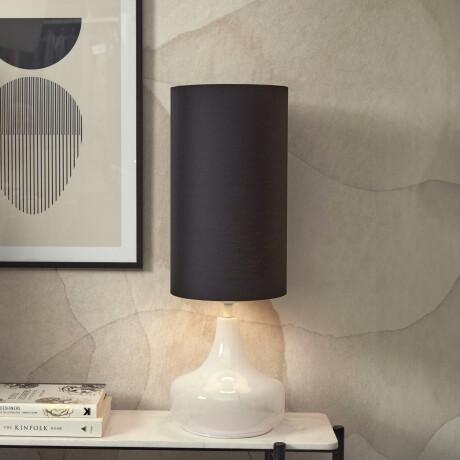 its about RoMi Tafellamp 'Reykjavik' Linnen, 75cm, kleur Zwart