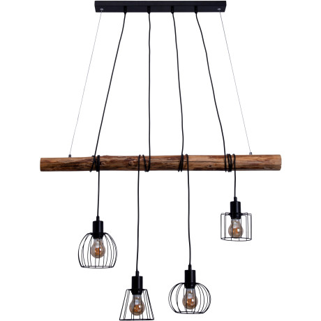 näve Hanglamp 4-delige hanglamp "WOODLAND" (1 stuk)