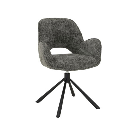 Tower Living Draaibare Eetkamerstoel 'Isola' kleur Charcoal
