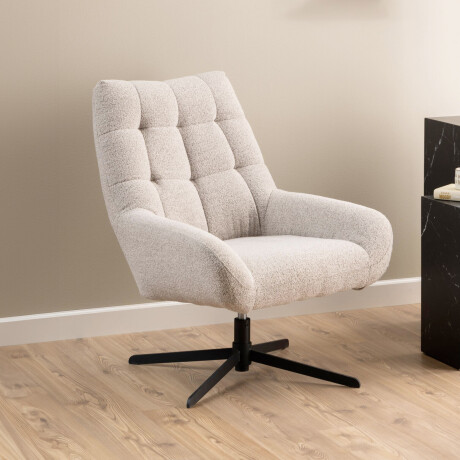 Sohome Draaifauteuil 'Nela' Bouclé, kleur Beige