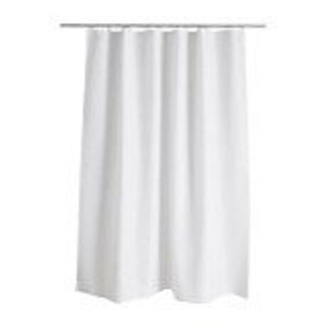 Nemo Douchegordijn PEVA zachte kunststof 03 mm dik 1800 x 1800 mm wit ondoorzichtig 12 ringgaten zonder ringen zonder stang 315022001