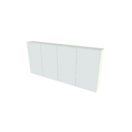 Nemo Spring Nebulo luxe spiegelkast - 140x65x17.8cm cm - 4 dubbelzijdige spiegeldeuren - glazen leggers - met stopcontact - zonder schakelaar - kleur: White Standard 20054321