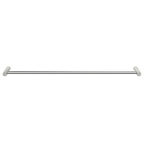 Nemo Spring Tilde handdoekhouder enkel wandmontage 620 x 20 x 90 mm messing geborsteld nikkel 10501A - SN
