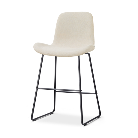 Nino-Fé barkruk cottonbeige - zwart onderstel - 65 cm