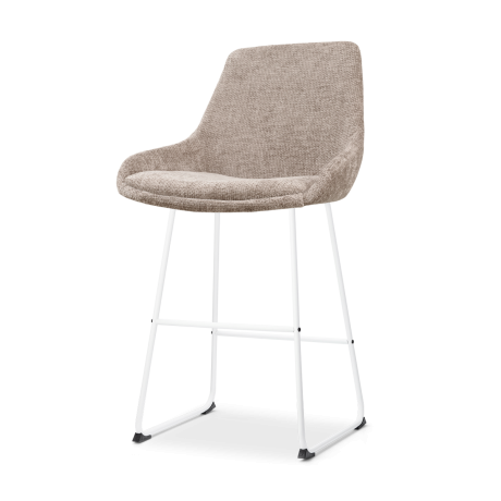 Nino-Isa barkruk bruin - wit onderstel - 65 cm