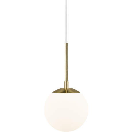 Nordlux Hanglamp Grant Hanglamp, met de mond geblazen glas, messing stijl