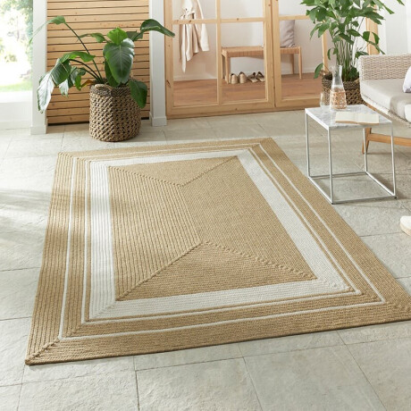 Jute Buitenkleed Braids Beige 200x290 Cm Laagpolig NORTHRUGS - Dekbed-Discounter.nl
