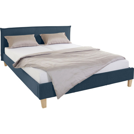 OTTO products Gestoffeerd bed Heddi in 5 breedten: van 90 cm-200 cm, bies bij het hoofdbord, structuurstof