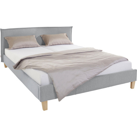 OTTO products Gestoffeerd bed Heddi in 5 breedten: van 90 cm-200 cm, bies bij het hoofdbord, structuurstof