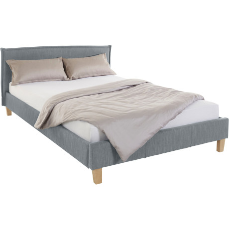 OTTO products Gestoffeerd bed Heddi in 5 breedten: van 90 cm-200 cm, bies bij het hoofdbord, structuurstof