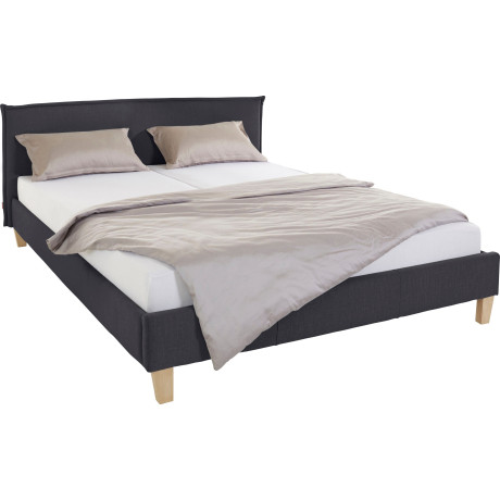 OTTO products Gestoffeerd bed Heddi in 5 breedten: van 90 cm-200 cm, bies bij het hoofdbord, structuurstof