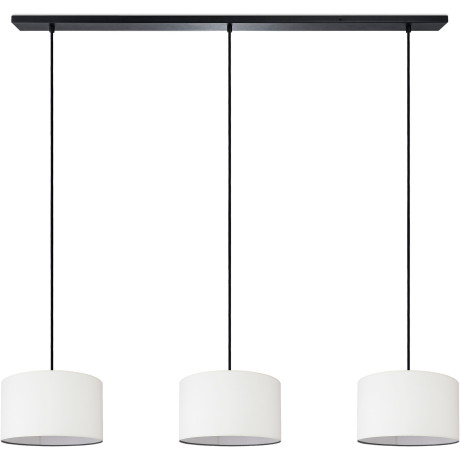 Paco Home Hanglamp HUGO CANVAS UNI COLOR Pendellamp woonkamer hanglamp eetkamer lampenkap E27 uni