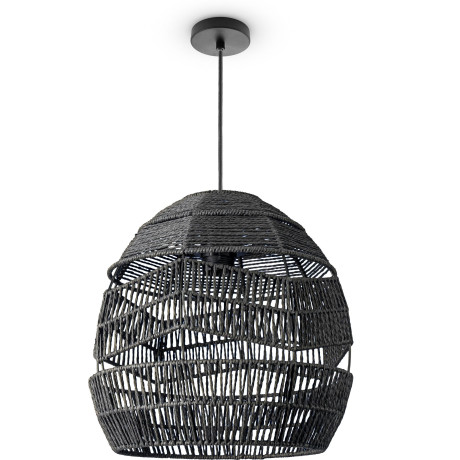 Paco Home Hanglamp Villa Pendellamp hanglamp vintage rustiek LED Boho papier E27