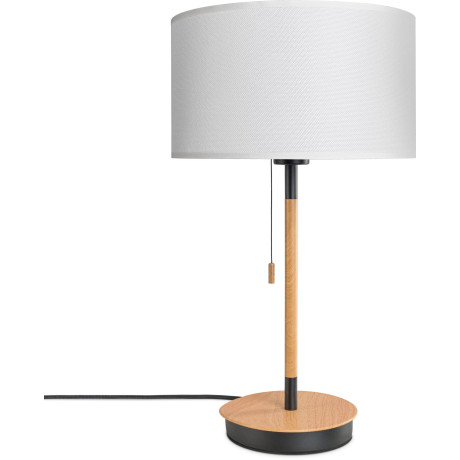 Paco Home Tafellamp EKO CANVAS UNI COLOR Nacht met schakelaar stoffen lamp vintage Scandinavisch