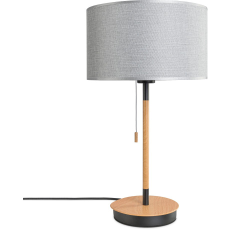Paco Home Tafellamp EKO CANVAS UNI COLOR Nacht met schakelaar stoffen lamp vintage Scandinavisch