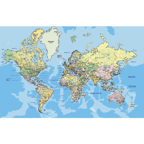 Papermoon Fotobehang World Map