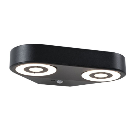 Paulmann Led-wandlamp voor buiten Silma IP44 280x176mm 3000K 2x5,5 / 2x0,7W 2x600lm 230V Aluminium (1 stuk)