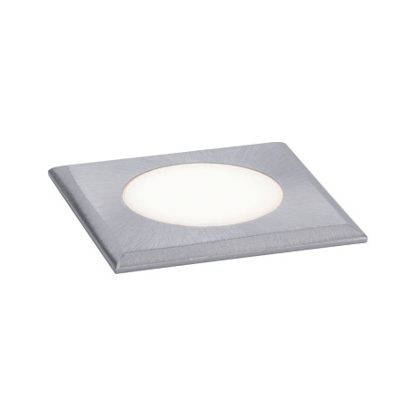 Paulmann Ledinbouwlamp House vierkant 50x50mm 3000K 2W 60lm 230V Geborsteld RVS, Kunststof (1 stuk)