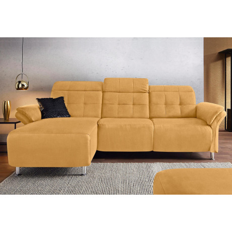 Places of Style Hoekbank Manhattan L-vorm bank met elektrische relaxfunctie, verstelbare armleuningen