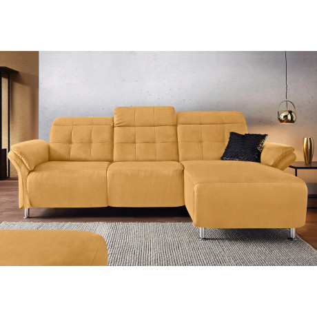 Places of Style Hoekbank Manhattan L-vorm bank met elektrische relaxfunctie, verstelbare armleuningen