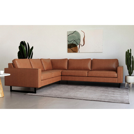 Places of Style Hoekbank Pinto, 250/290 cm, langere schenk, XXL, ottomaan