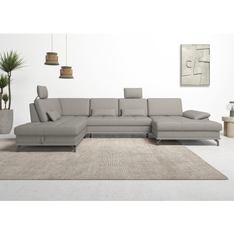Places of Style Zithoek Costello U-vorm, met zitdiepteverstelling, armleuningverstelling en