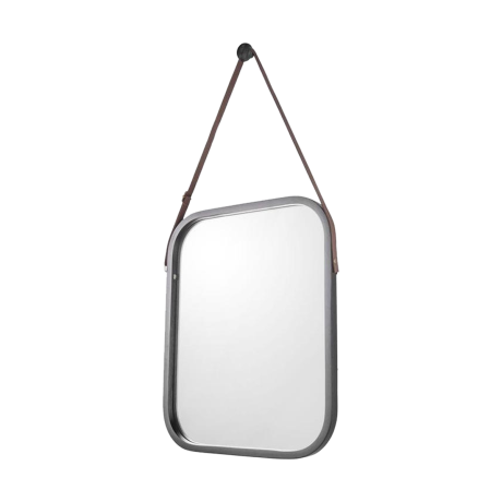 Native wandspiegel zwart - 33 x 40 cm