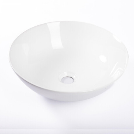 QeramiQ Dely Waskom - 38.5x38.5x14cm - keramiek - rond - glans wit SW1102401