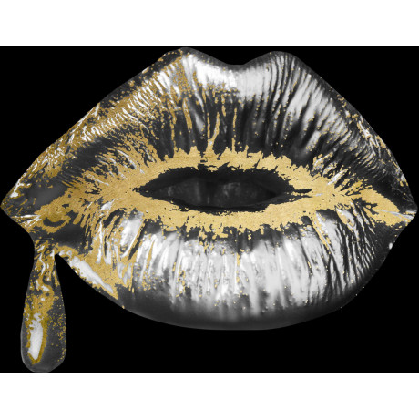 queence Artprint op acrylglas Hathor met de hand ingewerkte bladgoud applicaties (1 stuk)