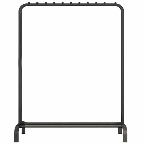 QUVIO Kledingrek met schoenen opbergruimte - 40 x 110 x 150 cm - Zwart