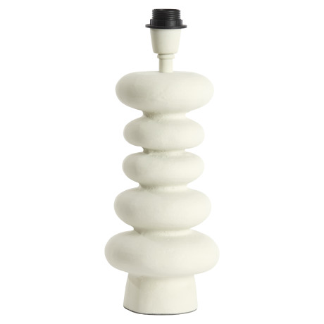 Light & Living Tafellamp 'Olona' 35cm hoog, kleur Crème (excl. kap)