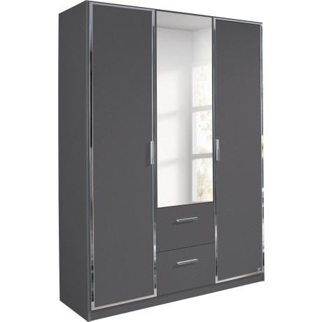 rauch Draaideurkast Marl met elegante chromen handgrepen en randen