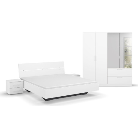 Slaapkamerserie Compleet slaapkamer Challenger (Set van 4 delen) Kast 2 breedtes, bed 3 breedtes, 2 nachttafels MADE IN GERMANY