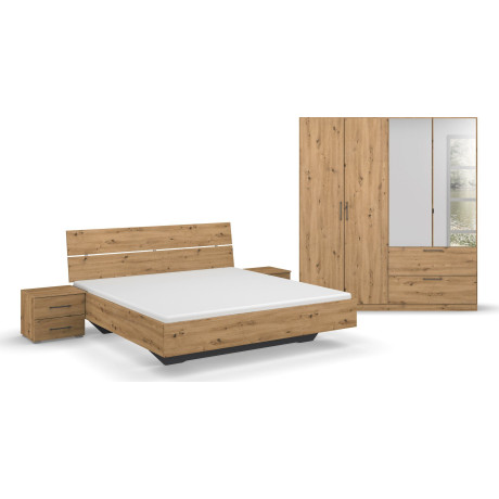 Slaapkamerserie CHALLENGER Kast 2 breedtes, bed 3 breedtes, 2 nachttafels MADE IN GERMANY