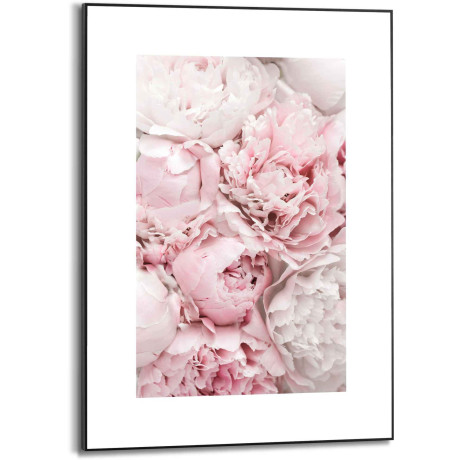 Reinders! Wanddecoratie Ingelijste print pioenrozen bloemen - romantisch