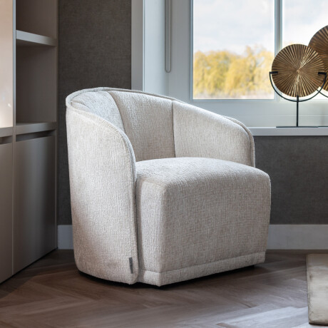 Richmond Fauteuil 'Maryse' Chenille, kleur Crème